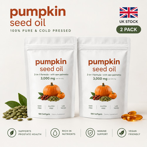Pumpkin seed oil 3000mg 180 - 3000mg,
