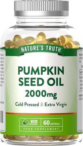 Pumpkin seed oil - 2000mg, |