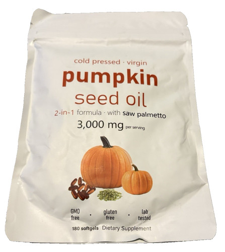 Pumpkin seed oil softgels
