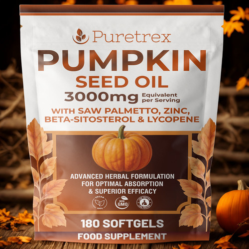 Pumpkin seed oil 3000mg saw - oil, +