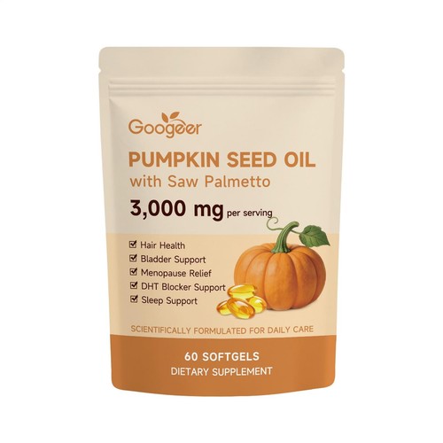 Pumpkin seed oil saw - pumpkin, palmetto